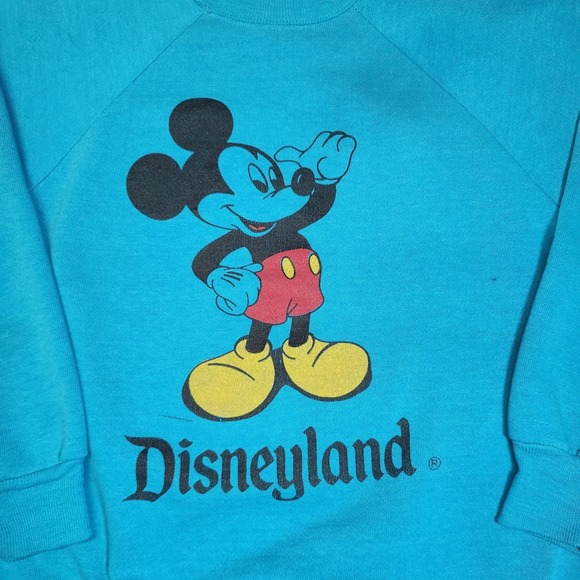 Vintage 80s Disneyland Mickey Mouse Sweatshirt USA Made Women's M - Picture 4 of 8